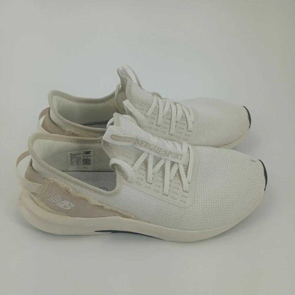 New Balance Nergize Sport Womens Shoes Cream White WNRGSAC2 Size 8.5